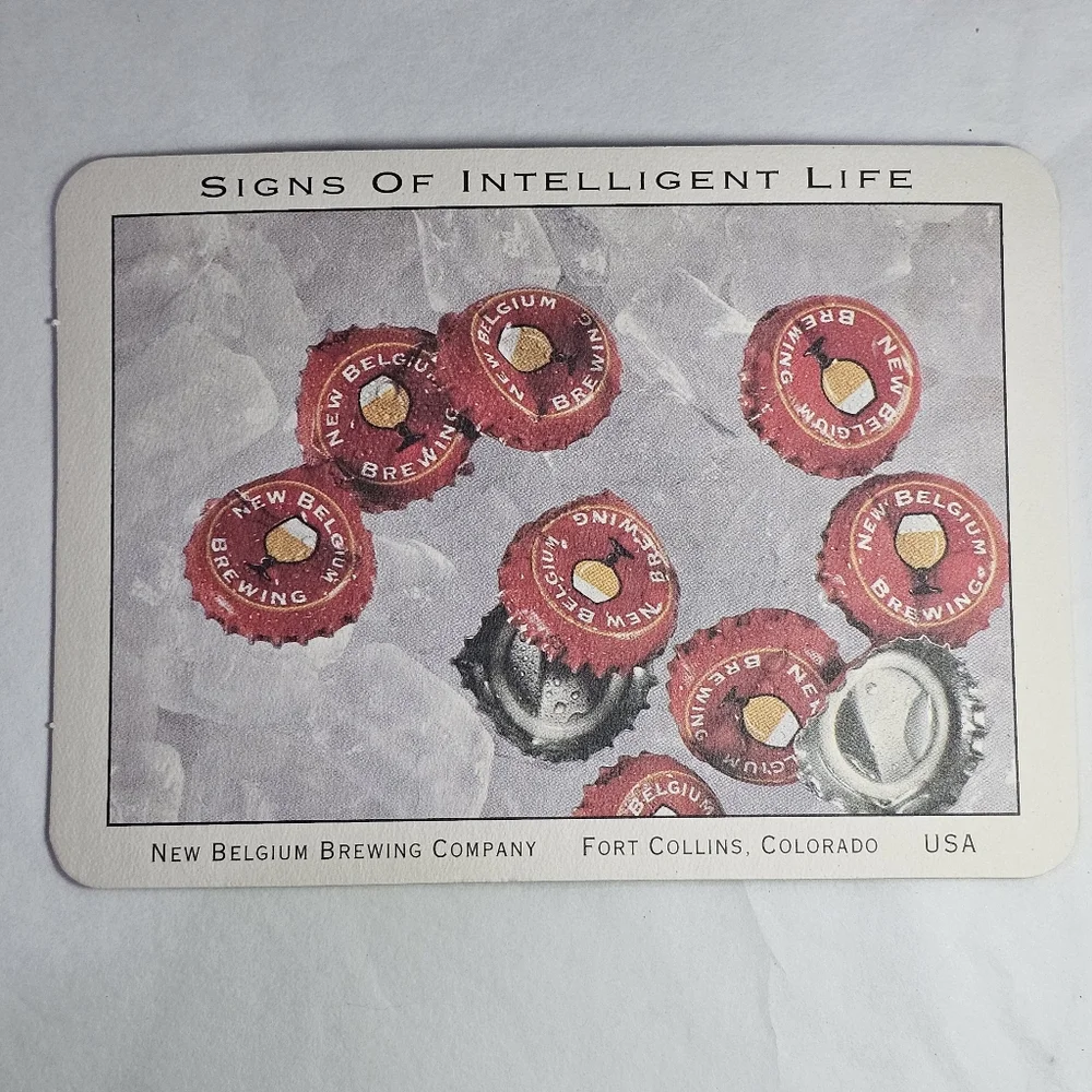 Post Coasters Set of 2 CLEAN LIVIN' & SIGNS OF INTELLIGENT LIFE